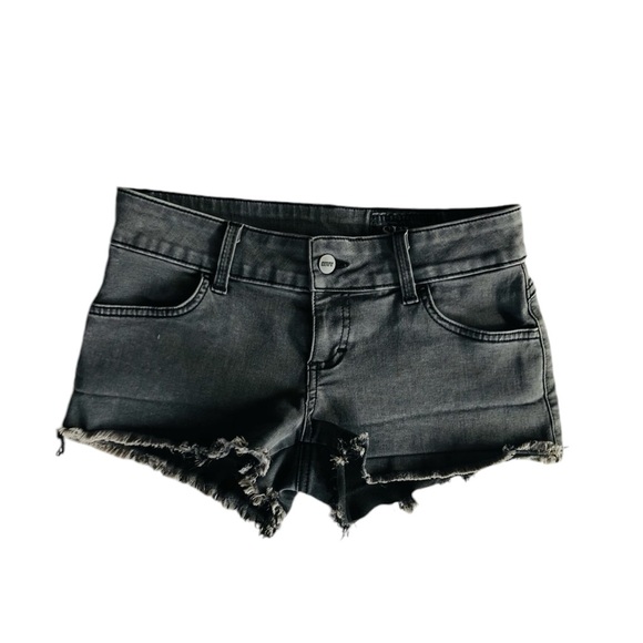 NWOT Black Siwy Camilla Denim Jean Cut Off Short Shorts